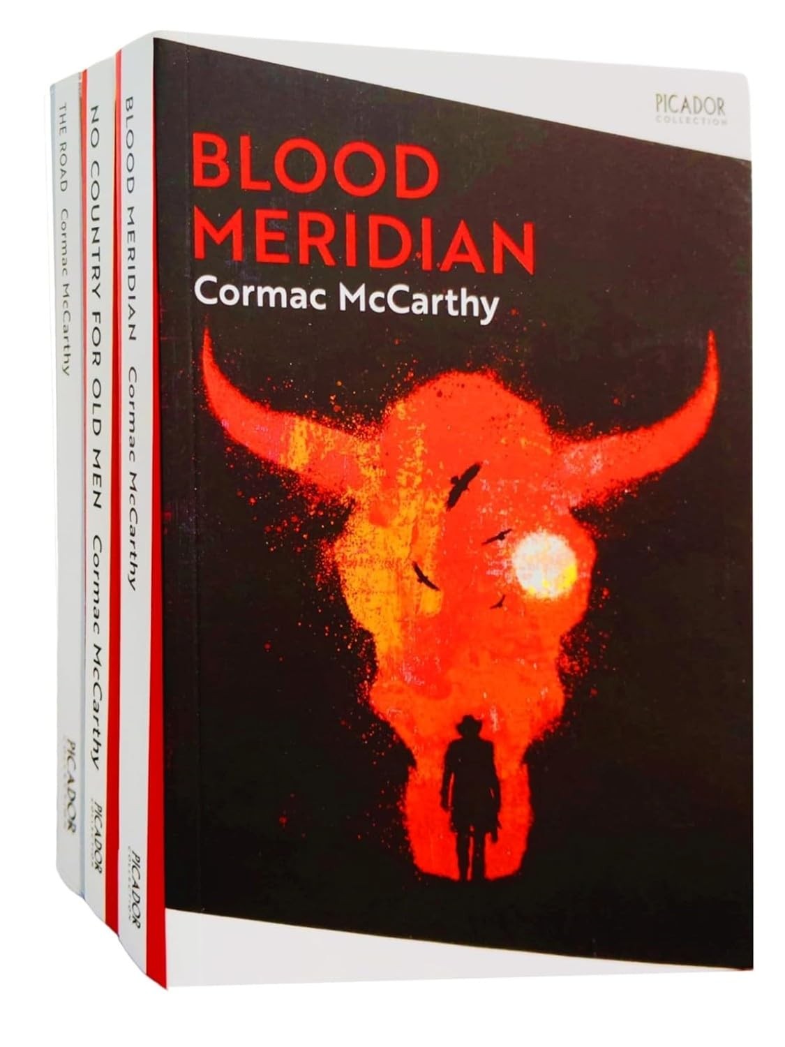 Cormac McCarthy 3 Books Set The Road, Blood Meridian & No Country for old men