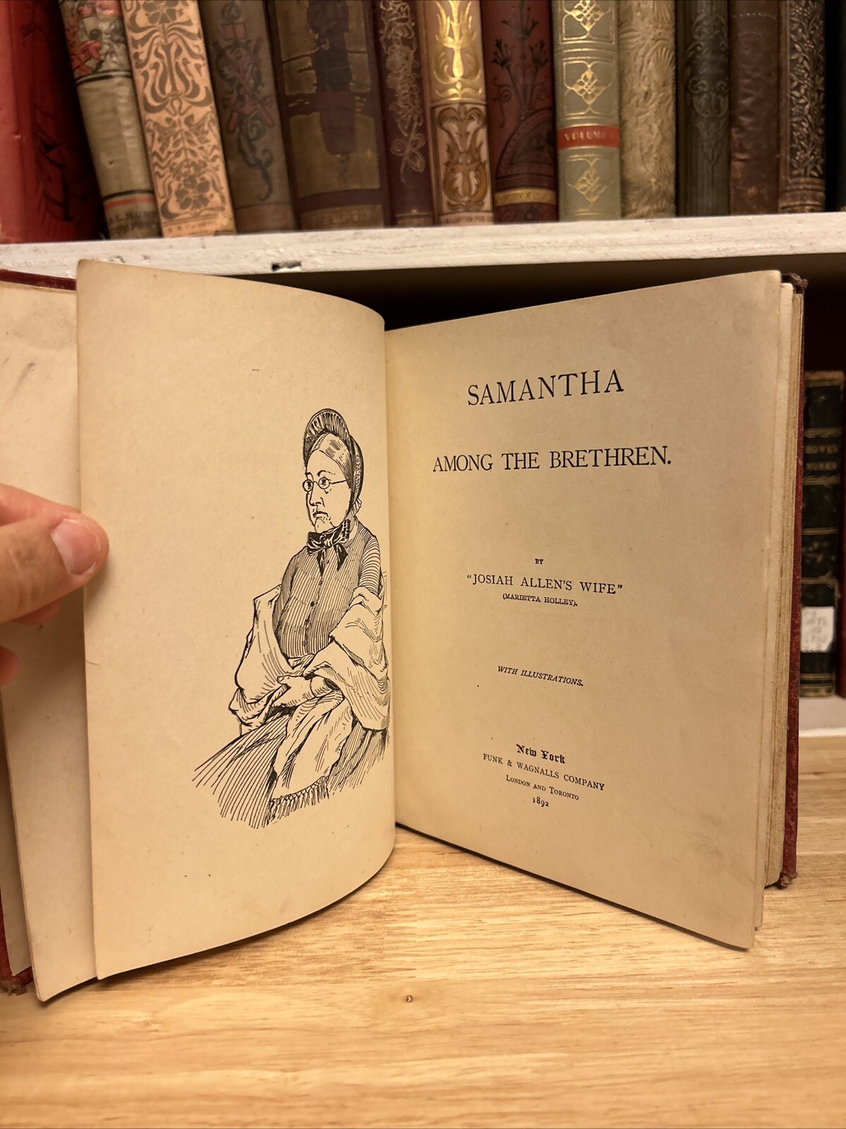 Samantha Among Brethren by Josiah Allen’s Wife Marietta Holley 1892 HC VTG