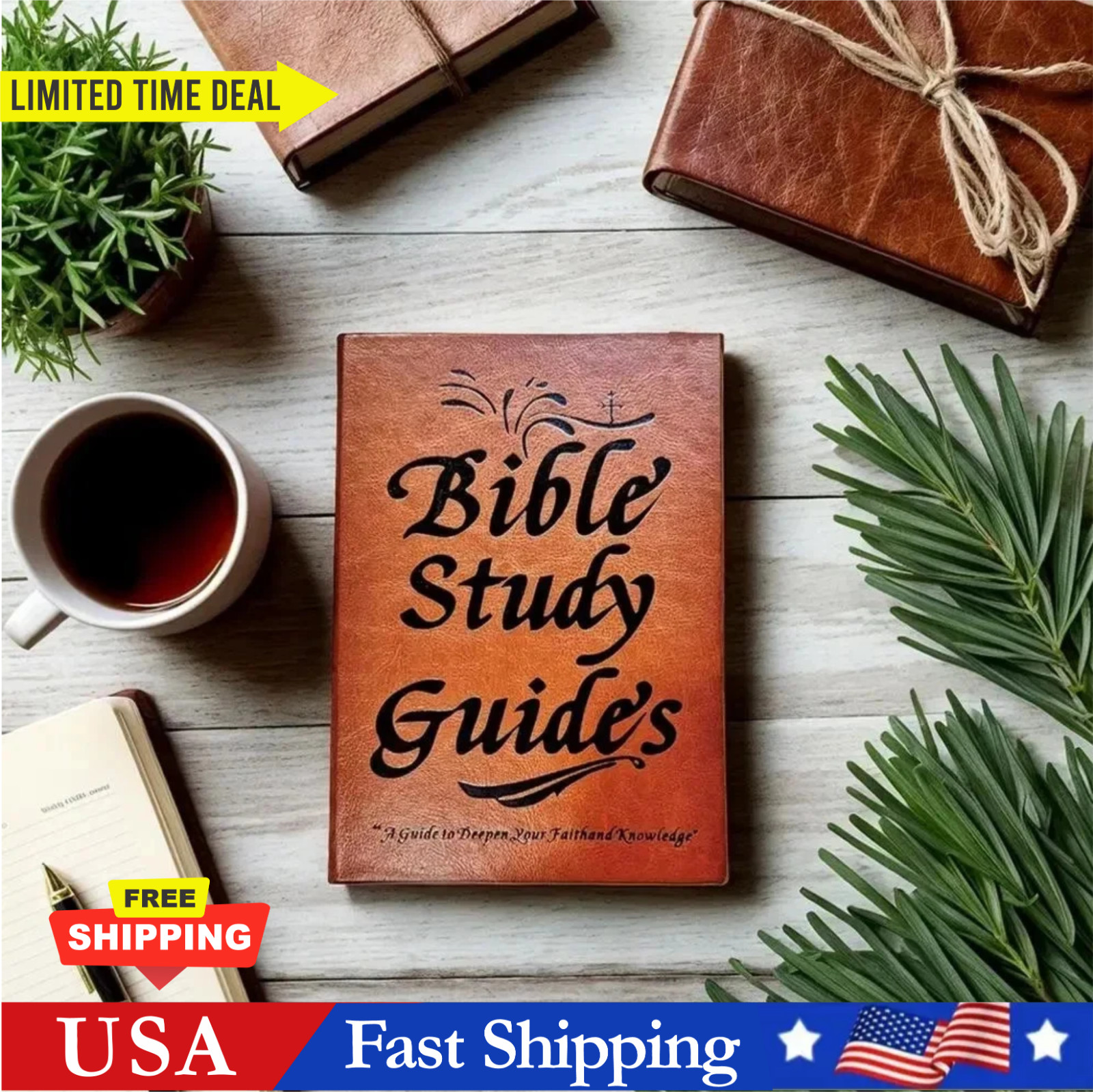 66-Page Bible Study Guide, Daily Devotional Journal,Study Notebook Based Planner