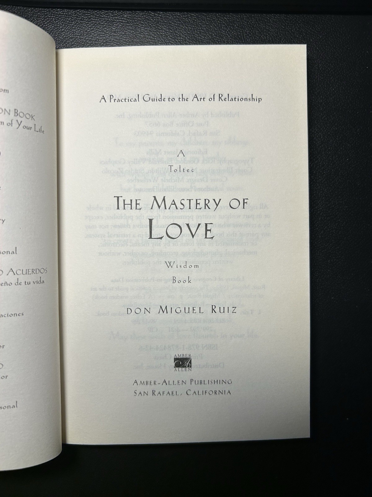 The Mastery of Love: A Practical Guide to the Art of Relation by Don Miguel Ruiz