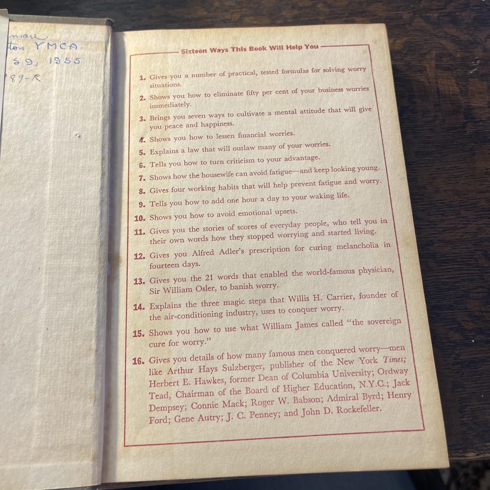 Dale Carnegie Vintage 2-Book Lot How To Win Friends Stop Worrying Hardcover DJ