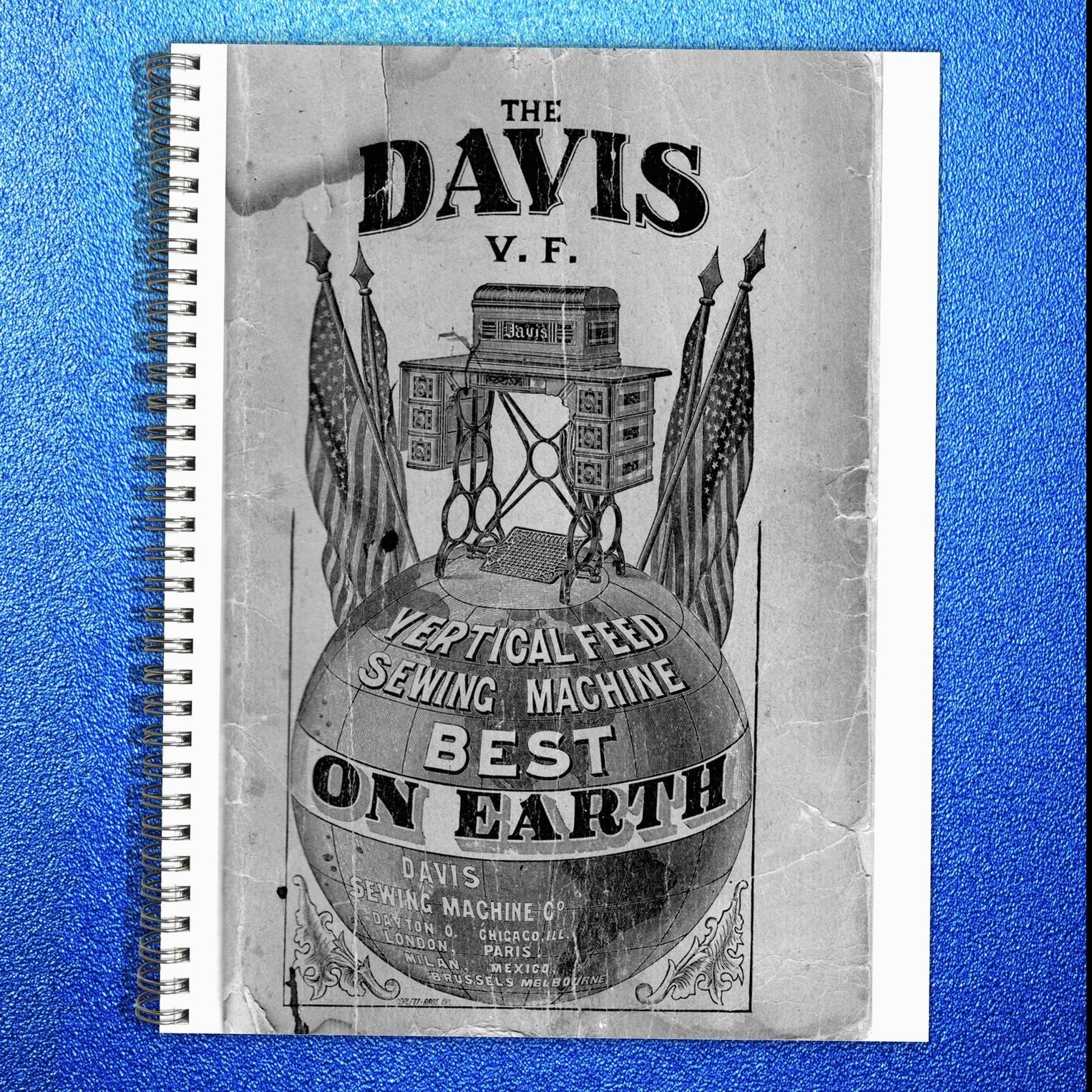 DAVIS Vertical Feed Sewing Machine Instruction Manual BIND – FRONT & BACK