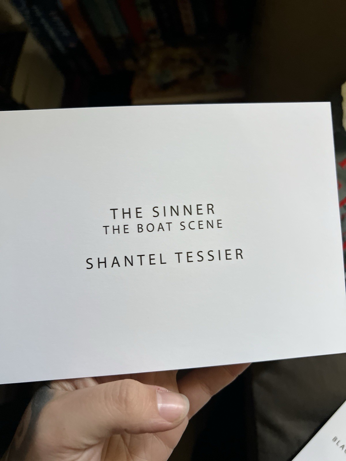 The Sinner By Shantel Tessier Signing Exclusive With Character Art