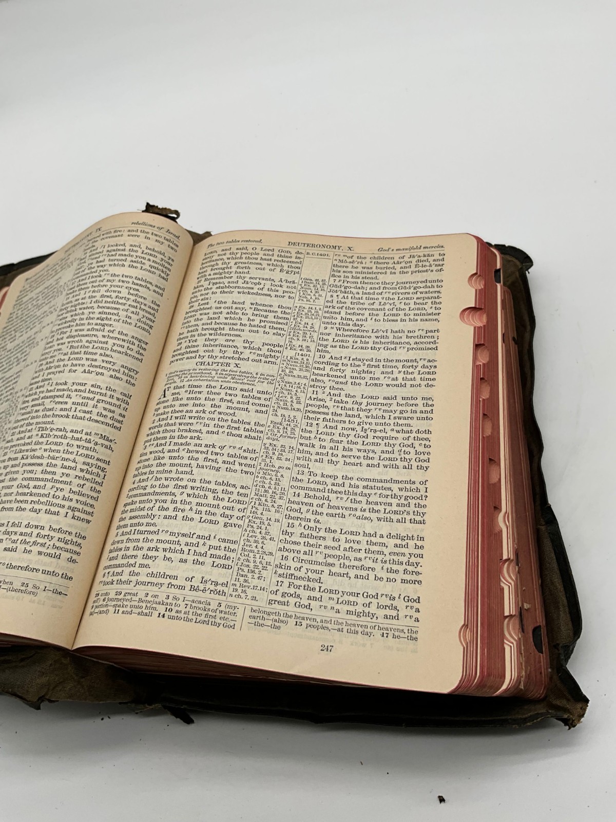 Holy Bible Red Letter Edition With The Words of Jesus Clara M Gamblin 1985 BK