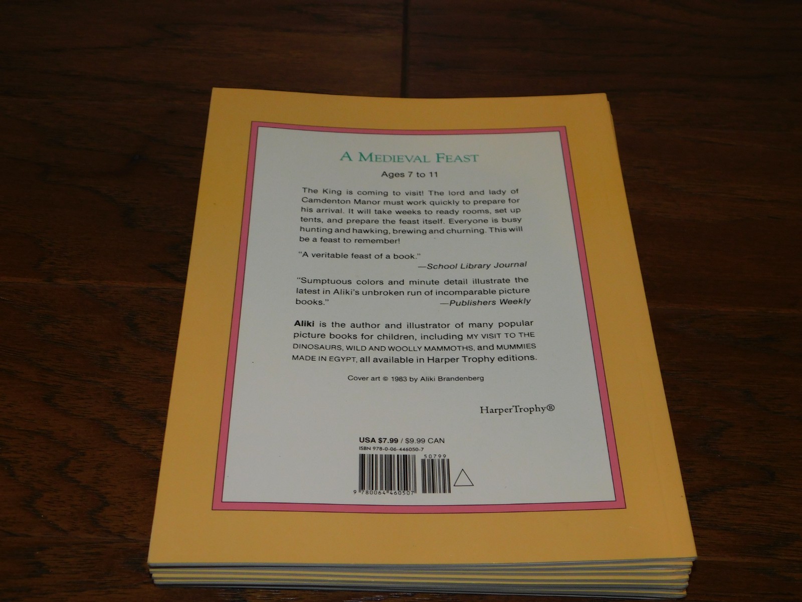 LOT 8 A Medieval Feast Aliki Reading Rainbow Children Book Age 4-8 Homeschool