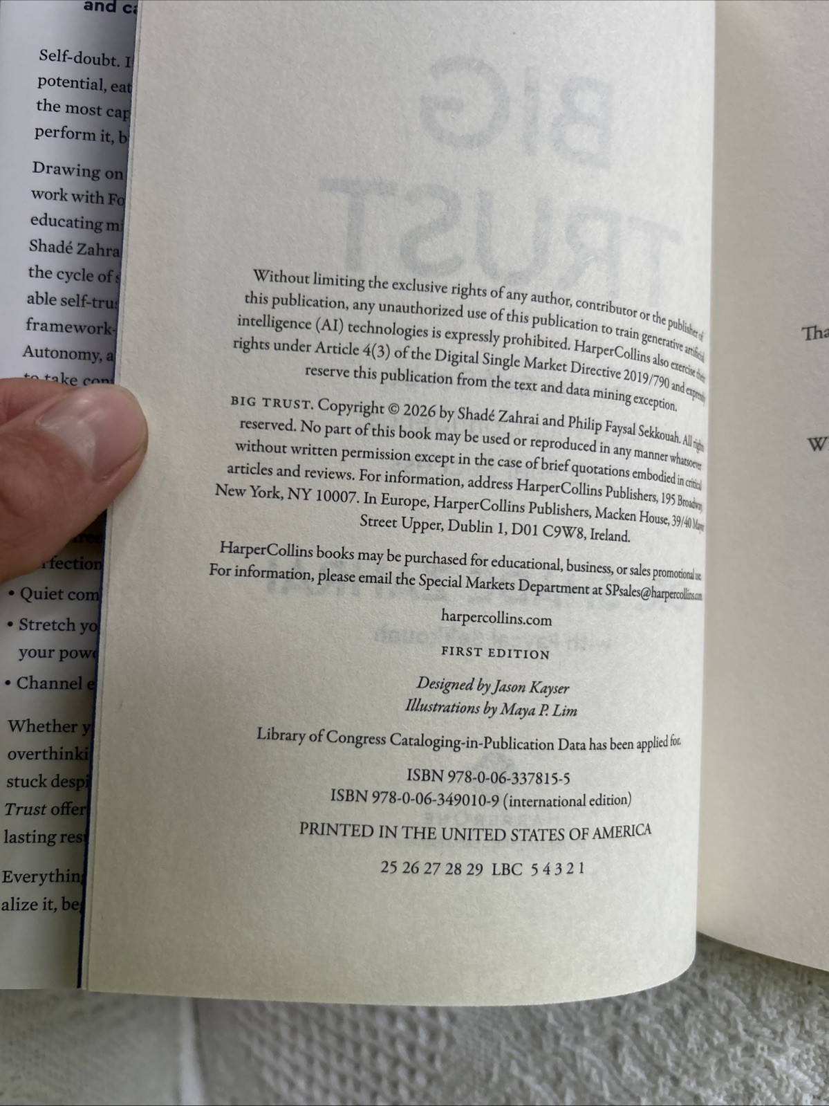 Big Trust by Sekkouah & Zahrai, Hardcover, Self-Help, Psychology, 2026