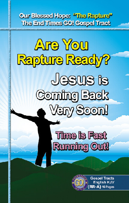 BIBLE, Gospel Tracts: THE RAPTURE, PK of 32 Units, 16 Pages Each.