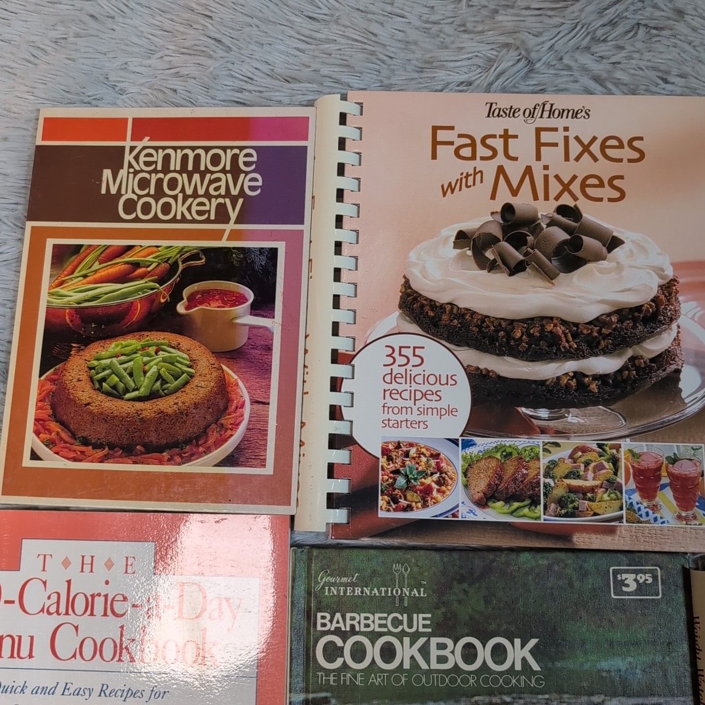 Lot Of 6 Cookbook Seafood Barbecue Deserts Breakfast Lunch Supper