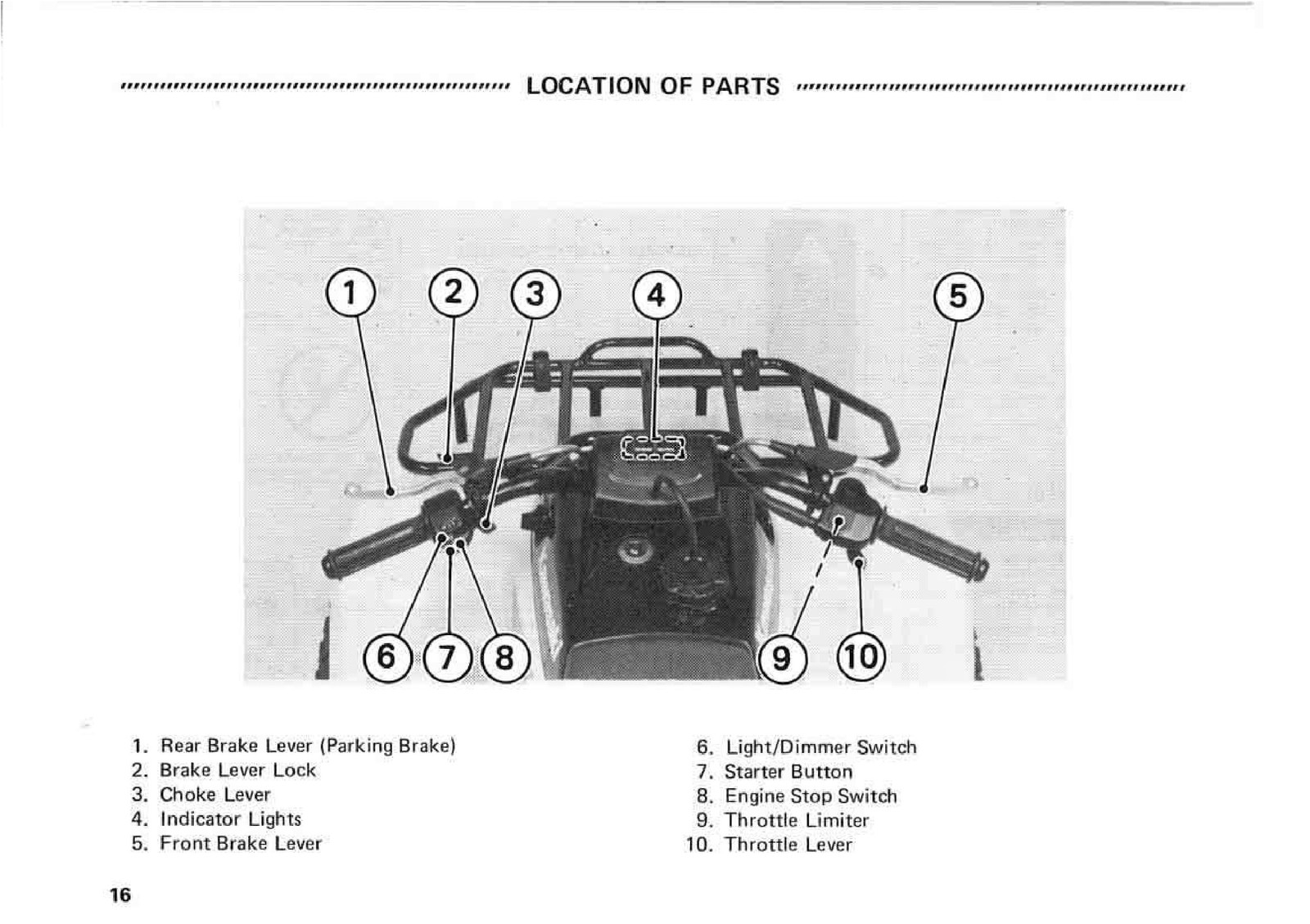 KAWASAKI Bayou 220 Owners Manual 1998 – STEEL WIRE BOUND – PROTECTIVE COVERS