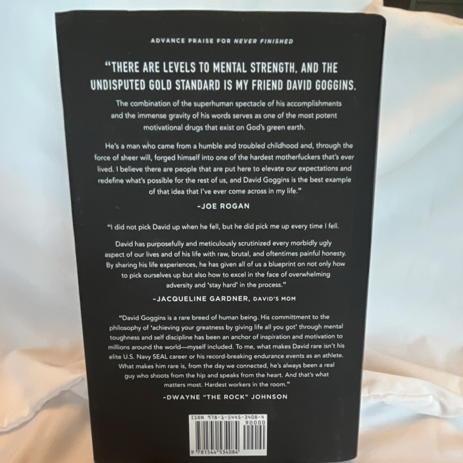 David Goggins Never Finished Hardcover 2022 Self-Help Book