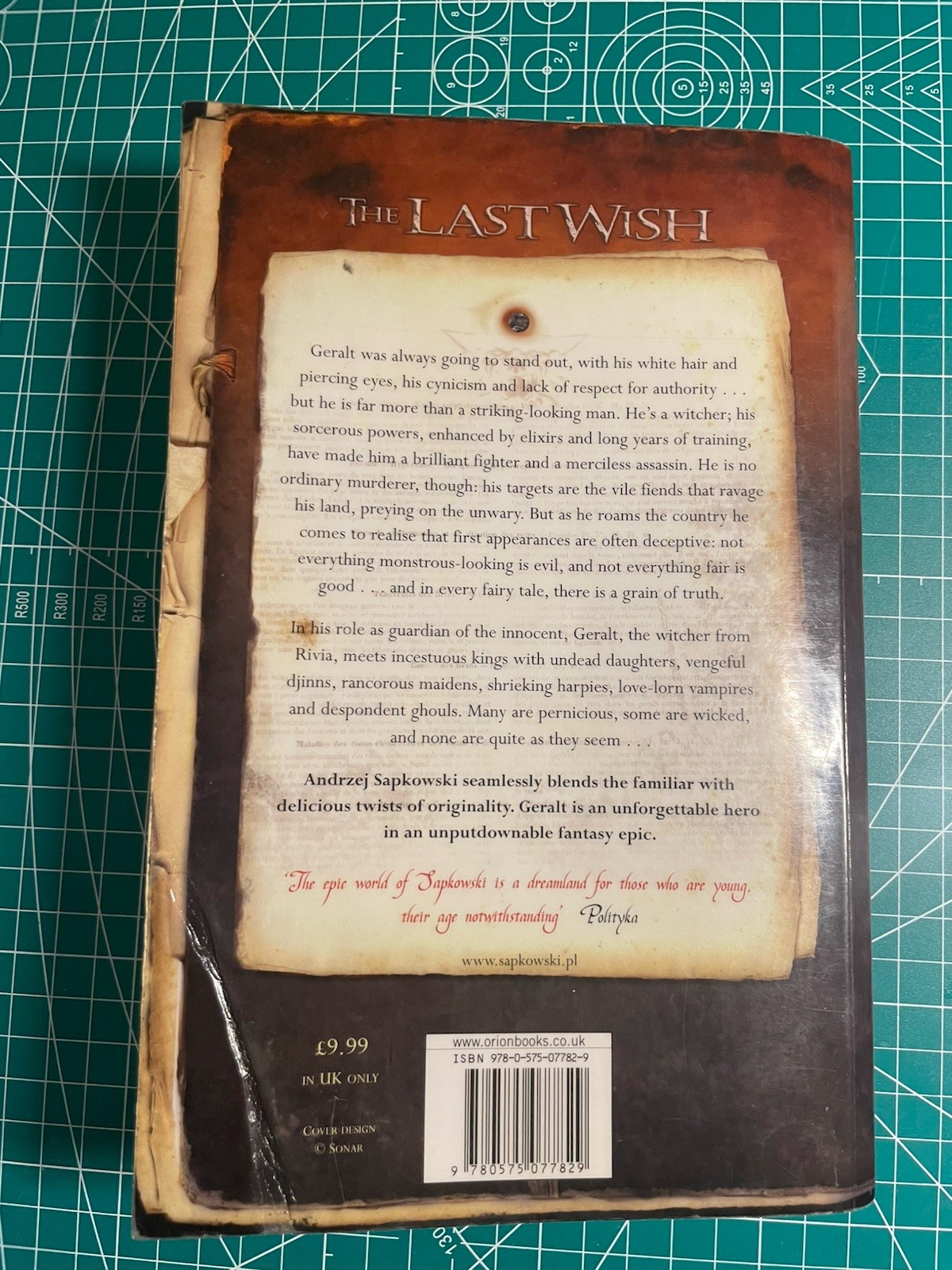 The Last Wish 1st Eng Ed 1st Print SC Andrzej Sapkowski Gollancz Fair Condition