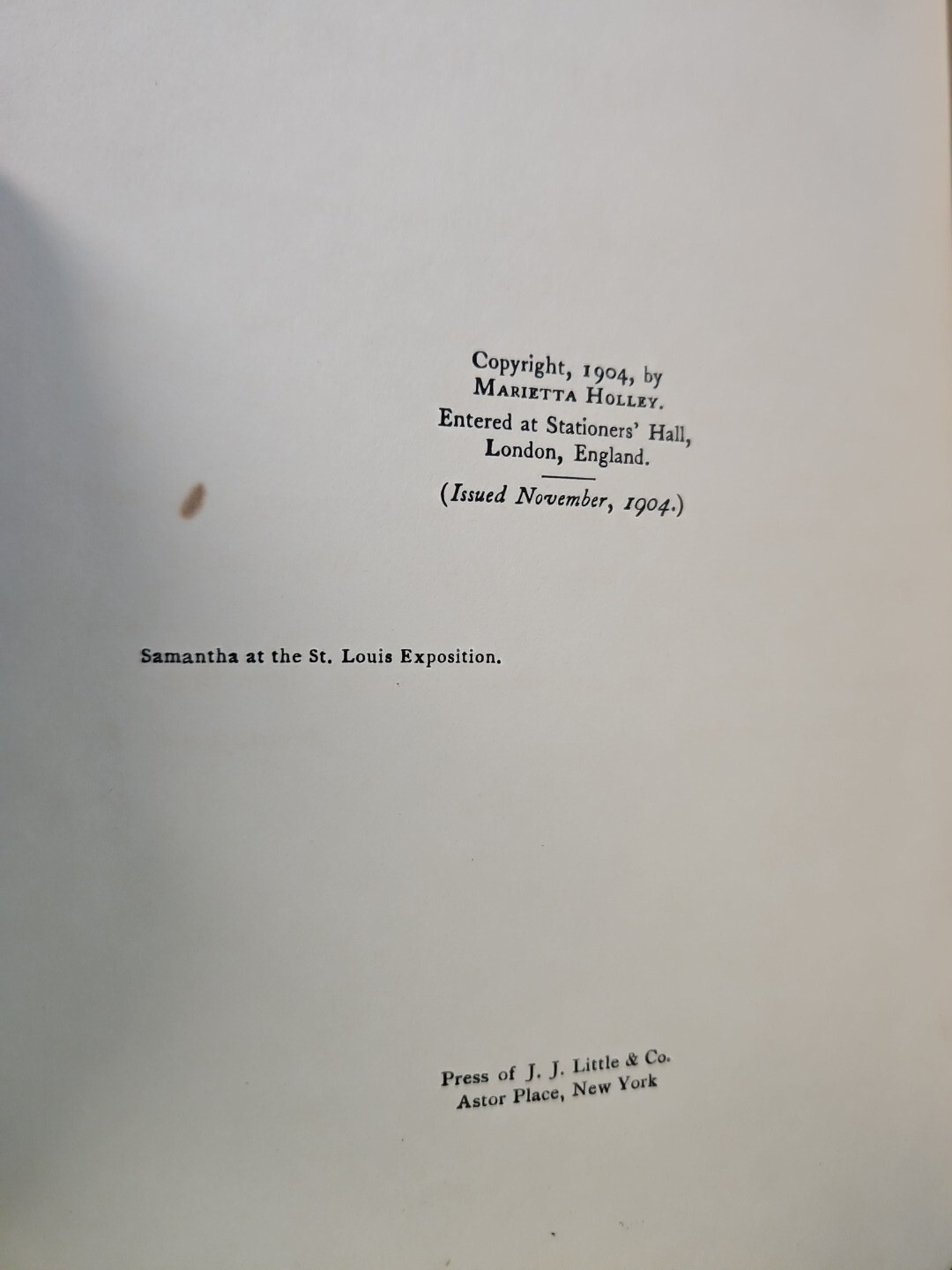 Samantha at the St. Louis Exposition by Josiah Allen’s Wife 1904