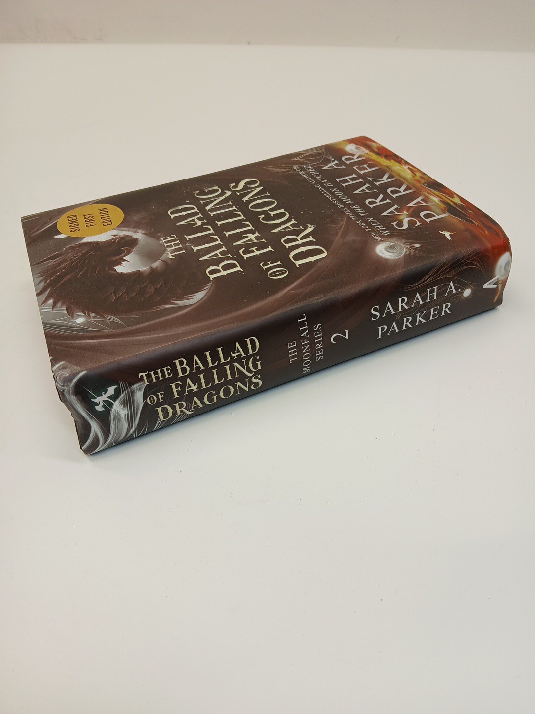 Sarah A. Parker The Ballad of Falling Dragons SIGNED First Edition Hardcover