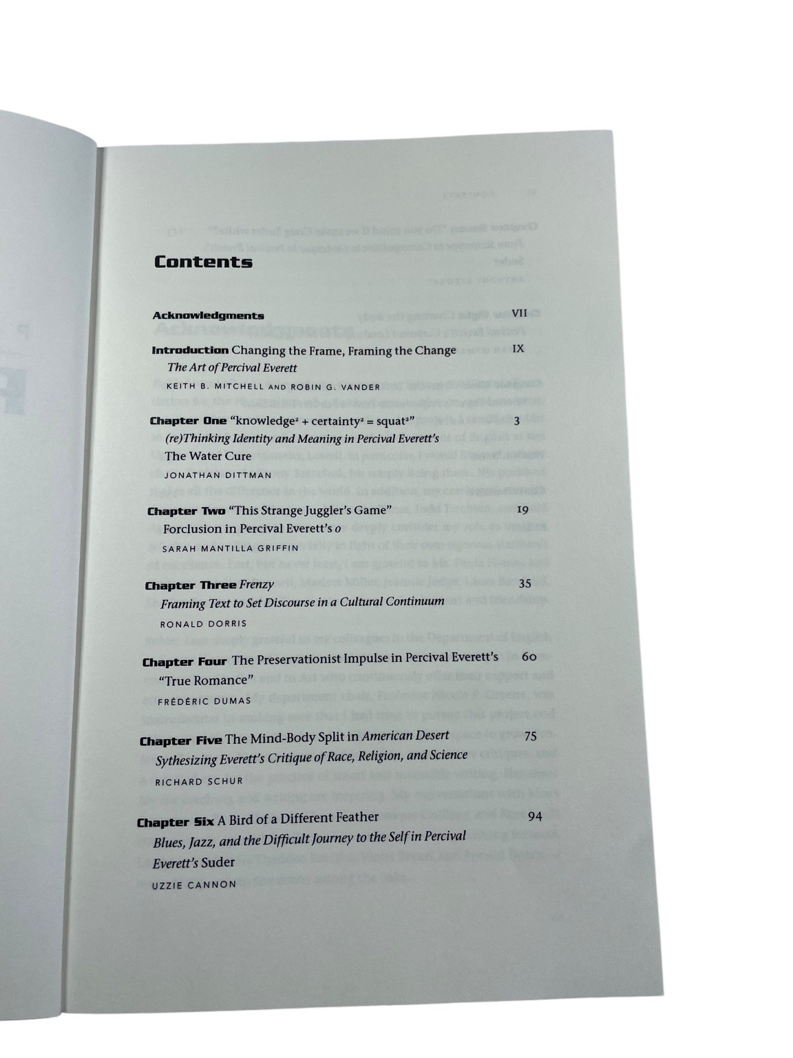 Perspectives on Percival Everett Mitchell Vander 2013 Literary Criticism Univ