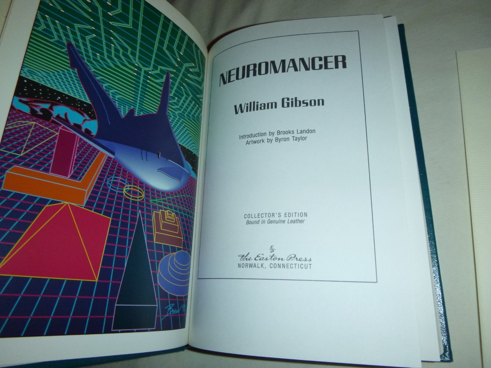 Easton Press NEUROMANCER William Gibson Collector’s Edition Leather Bound 1990