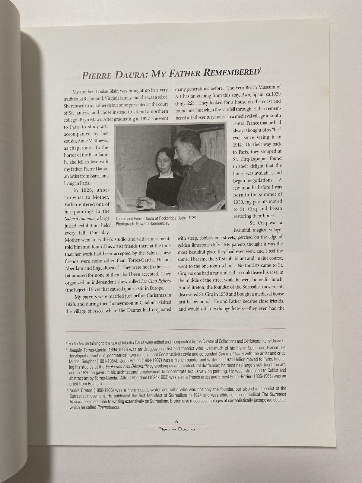 Pierre Daura: A Retrospective 1896-1976 (2002, Paperback)