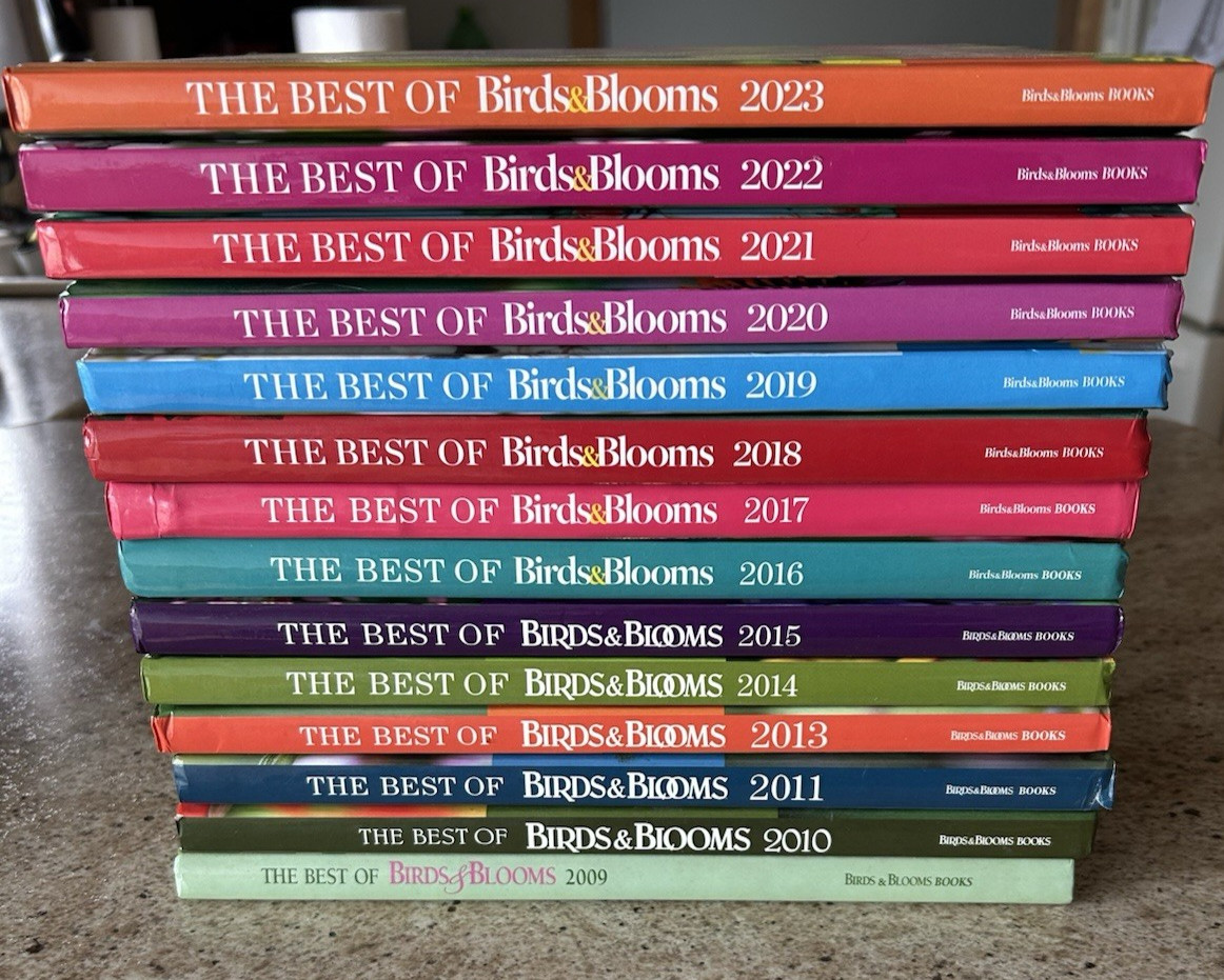 Birds & Blooms Hardcover Books (14 In All) The Best Of Annual Books