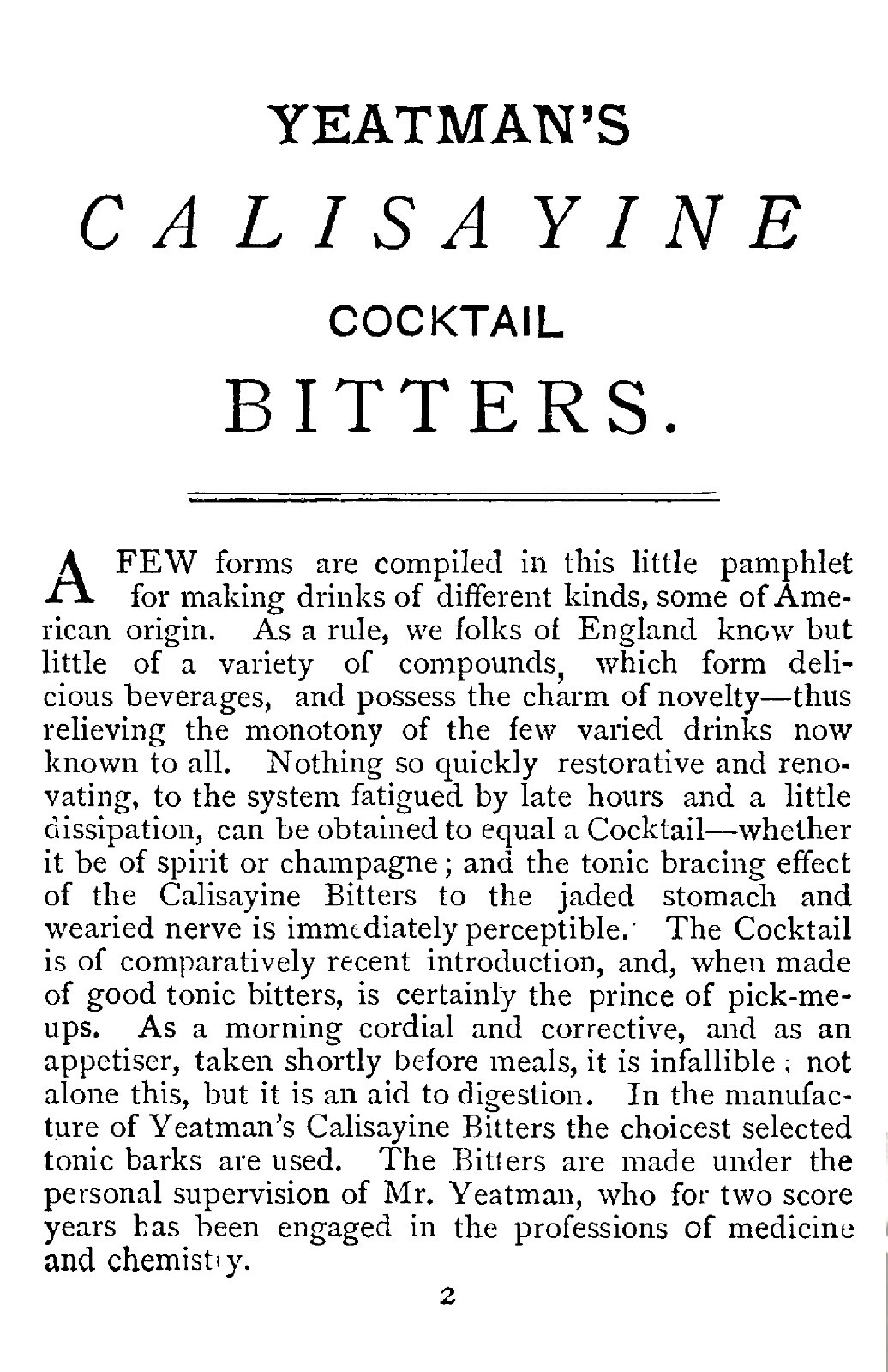 Drinks And How To Make Them “1880” 32 Pages