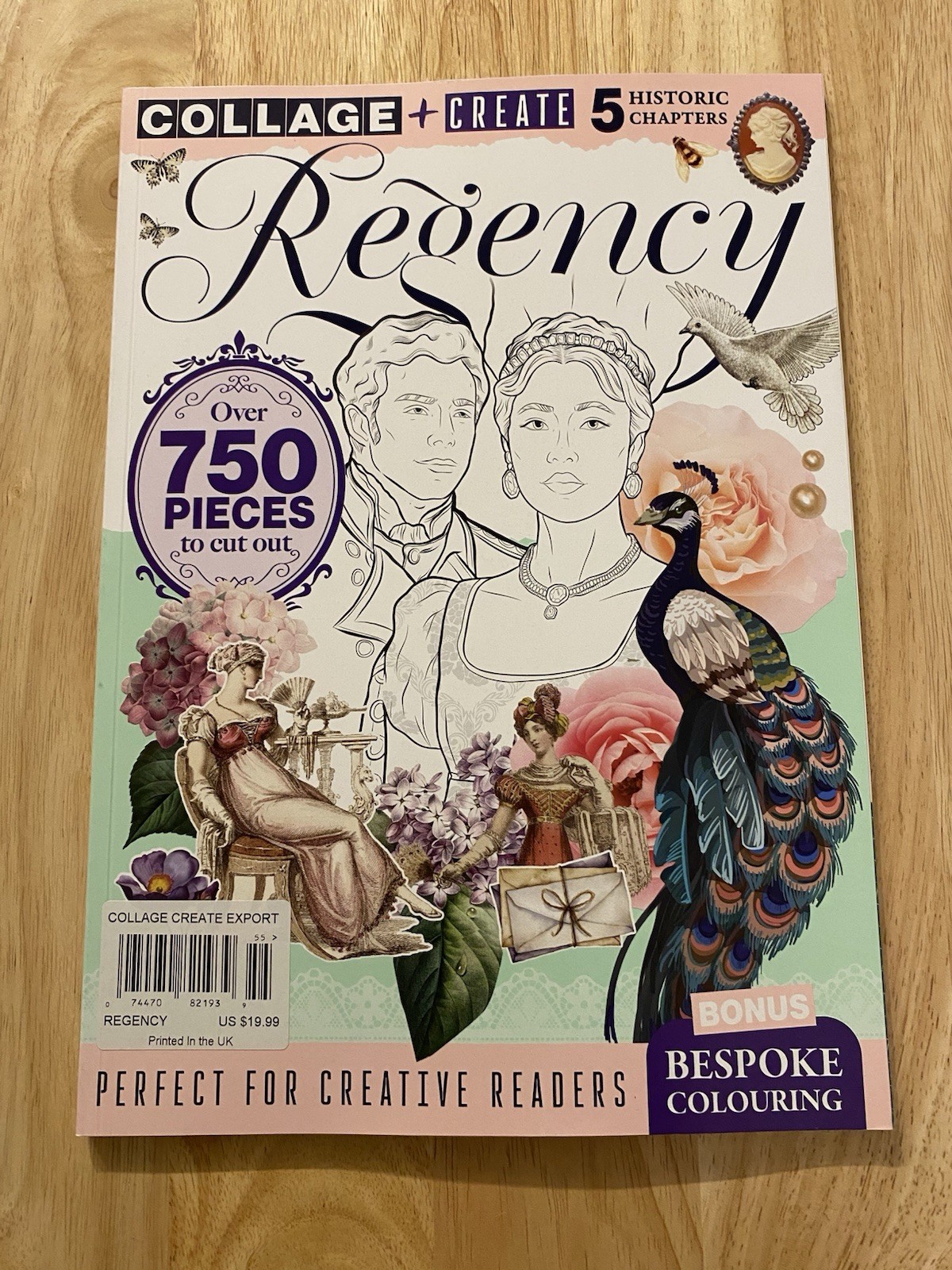 Regency Bespoke Colouring Book Collage Create Art Coloring Victorian US SELLER