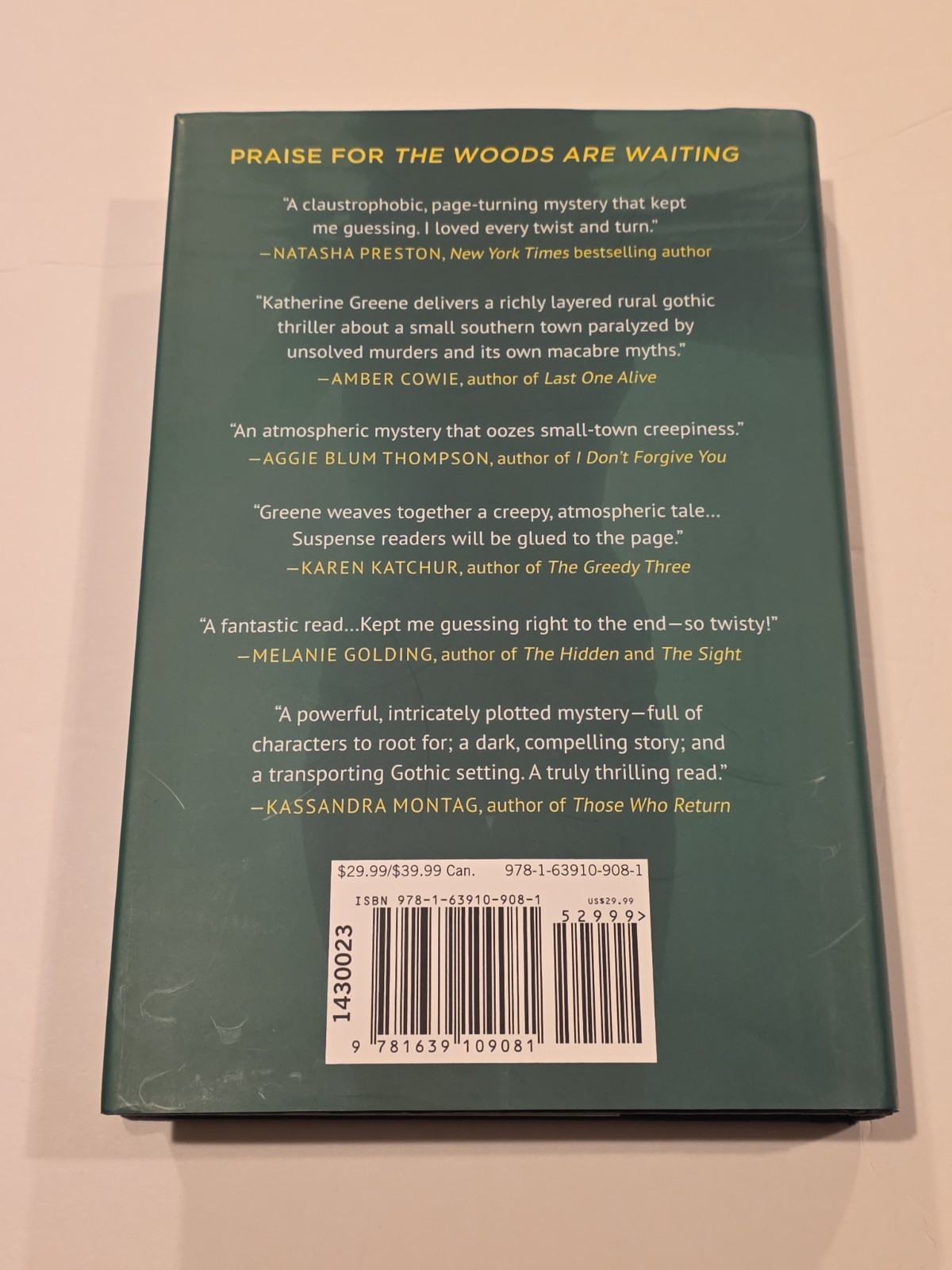 The Lake of Lost Girls : A Novel Hardcover Katherine Greene First Edition