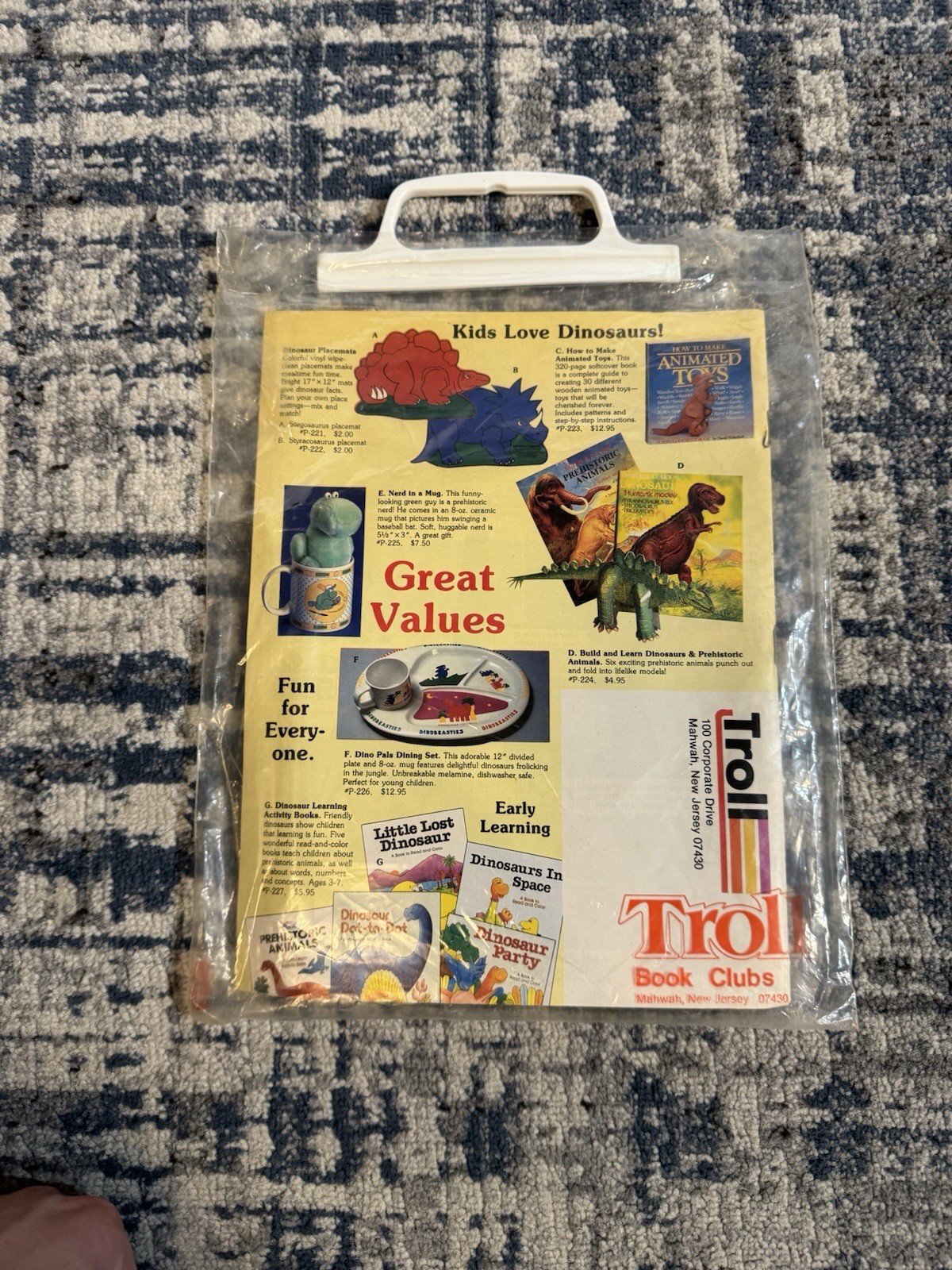 Vintage Scholastic 1980’s TROLL BOOK CLUB Teacher FLYER BOOKLET BAG SET w/ Tape