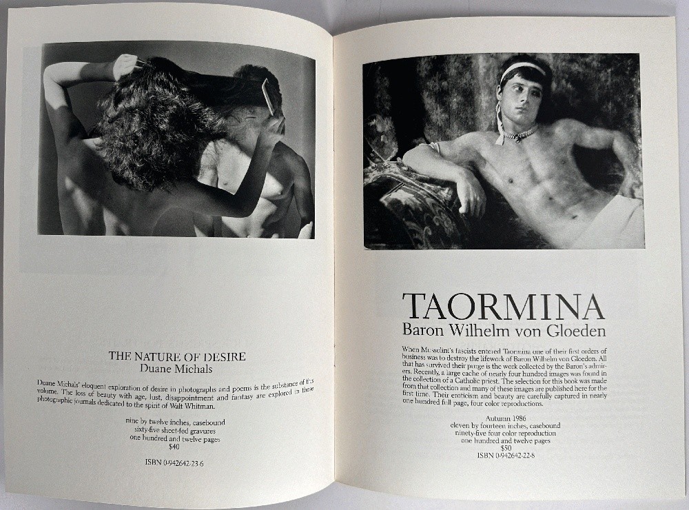Twin Palms Publishers: Twelvetrees Press, Fine Arts Books 1987-1988
