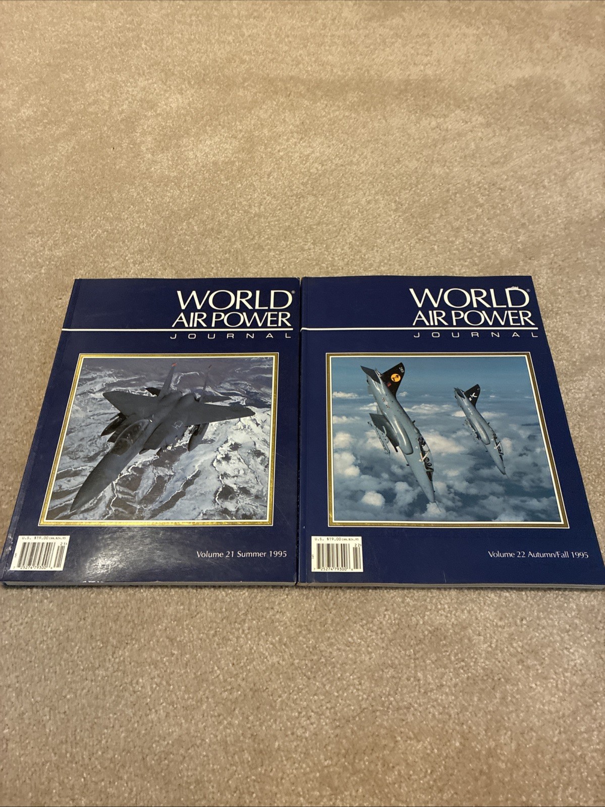 Lot of 2 ~ World Air Power Journal ~ Volume 21 & 22 ~ Summer/Autumn 1995