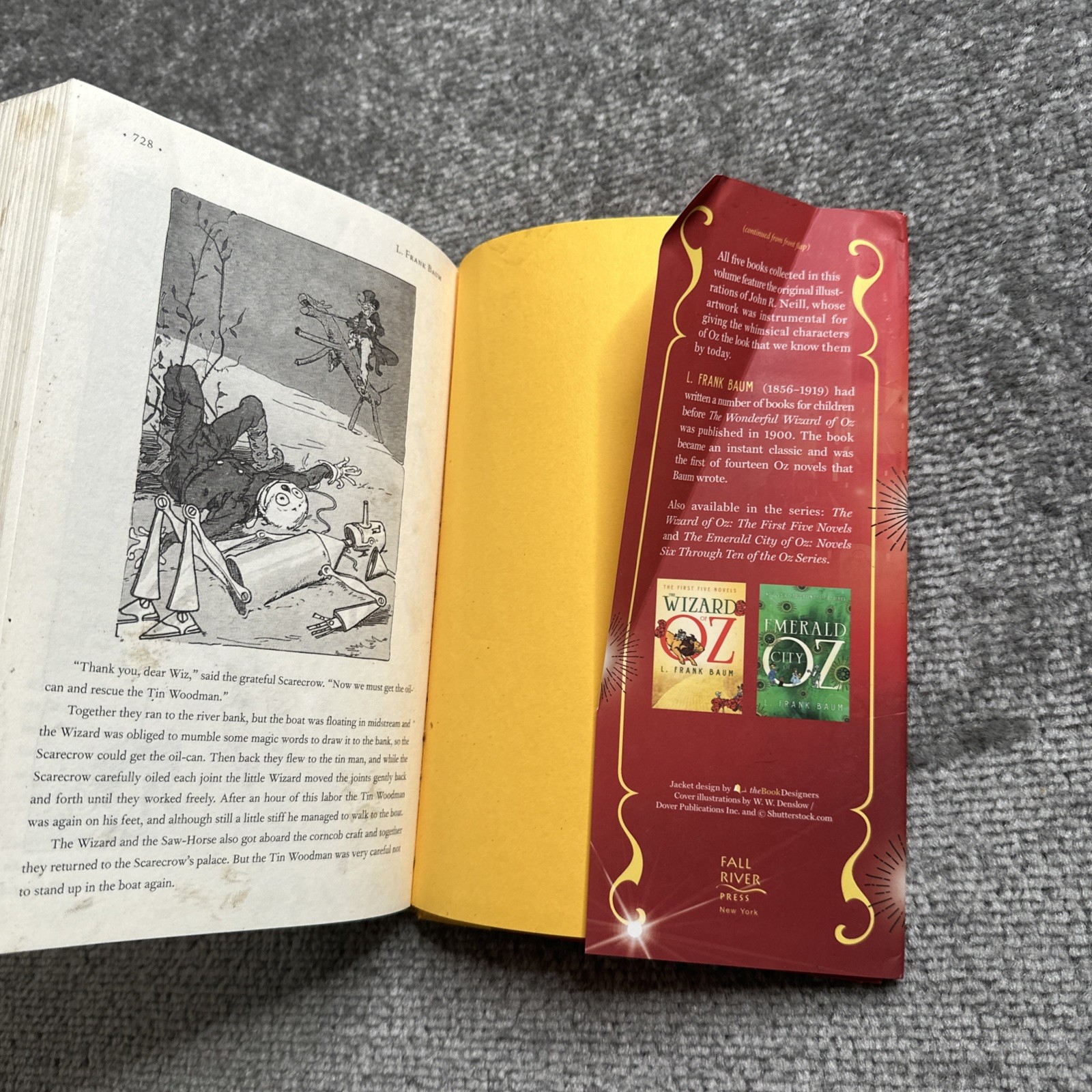 Lot Of 3 Novels 1 Through 15 of the Oz Series Hard Cover L. Frank Baum