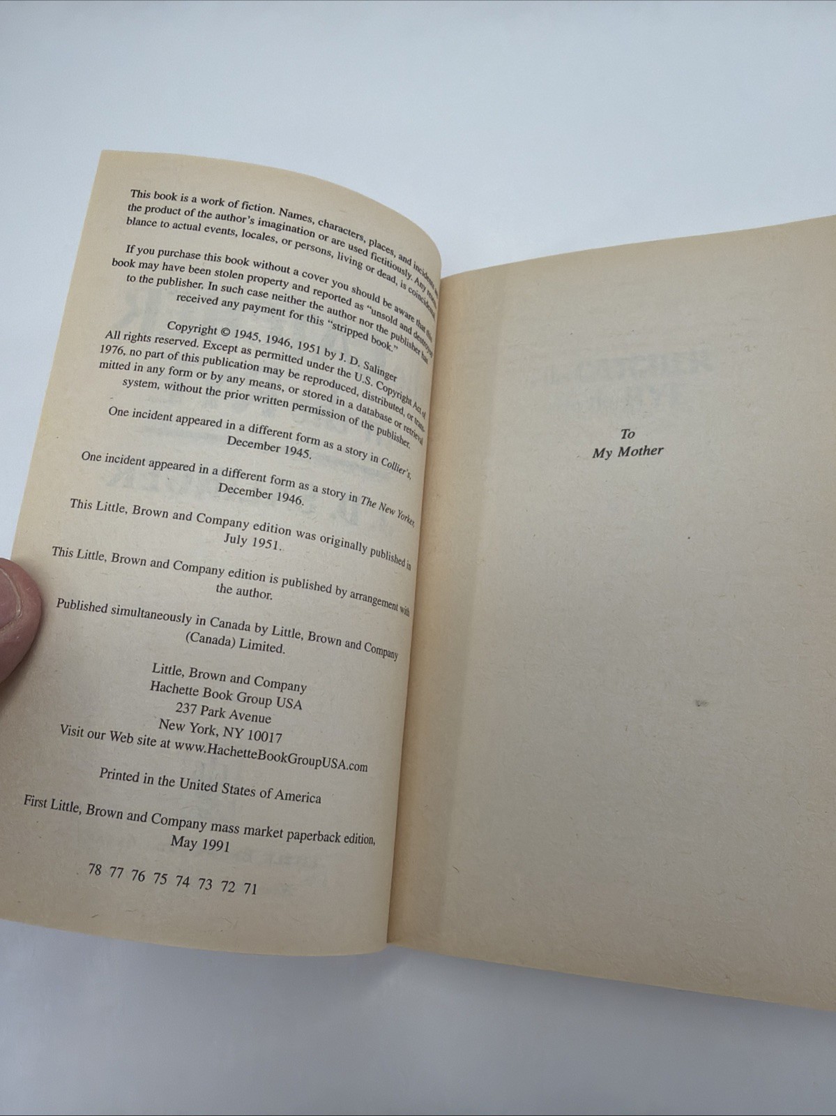 The Catcher in the Rye by J.D. Salinger