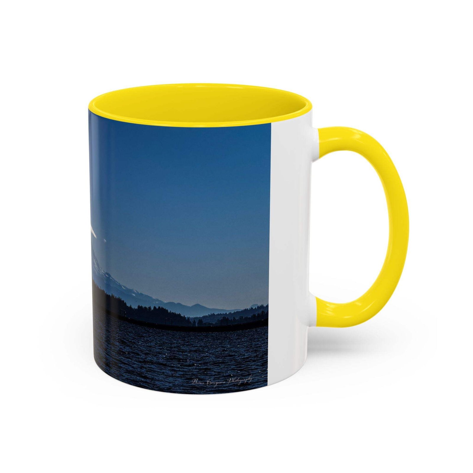 Scenic Mountain Accent Coffee Mug – 11oz & 15oz – Perfect Gift for Nature Lovers