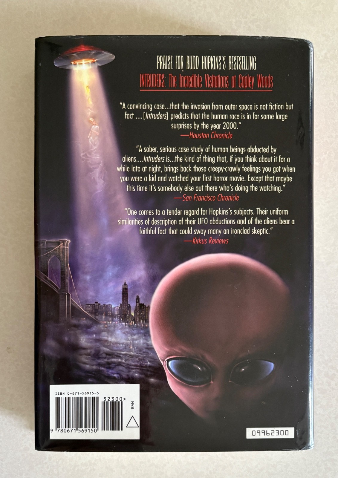 Witnessed: True Story of Brooklyn Bridge UFO Abductions by Budd Hopkins, HC-DJ
