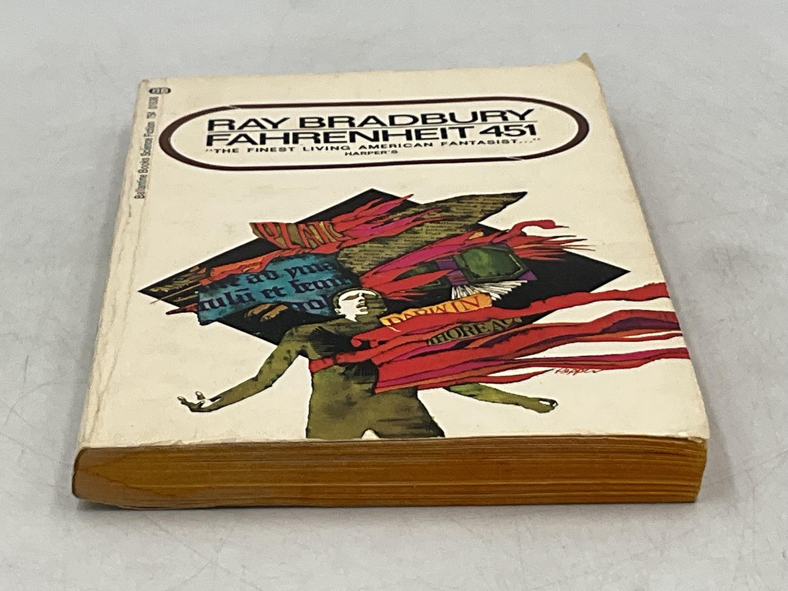 Vintage Ray Bradbury Fahrenheit 451 Ballantine Books 1953 Paperback Book Sci-Fi