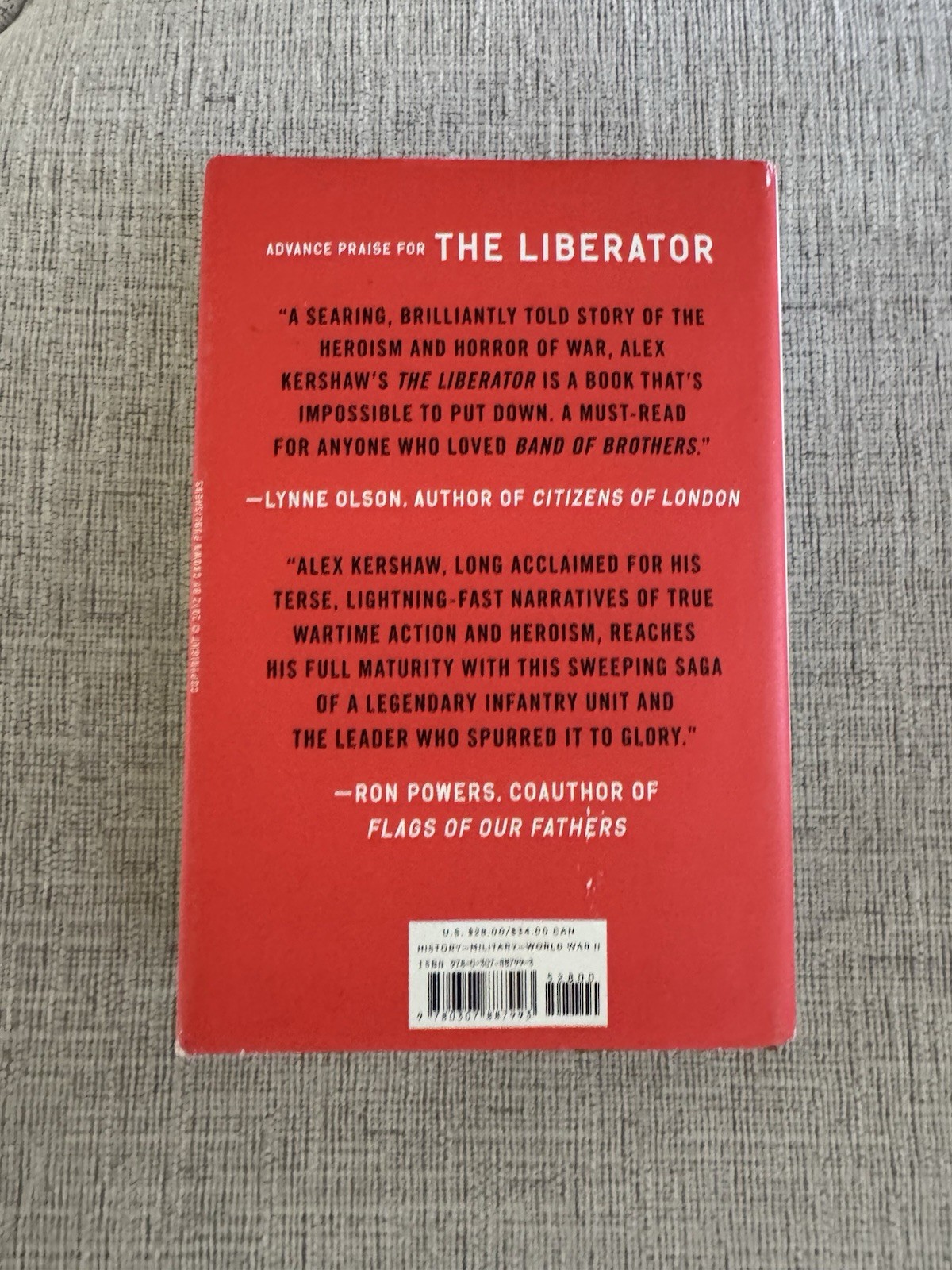 Alex Kershaw The Liberator HC DJ 1st Ed WWII Sicily to Dachau VG