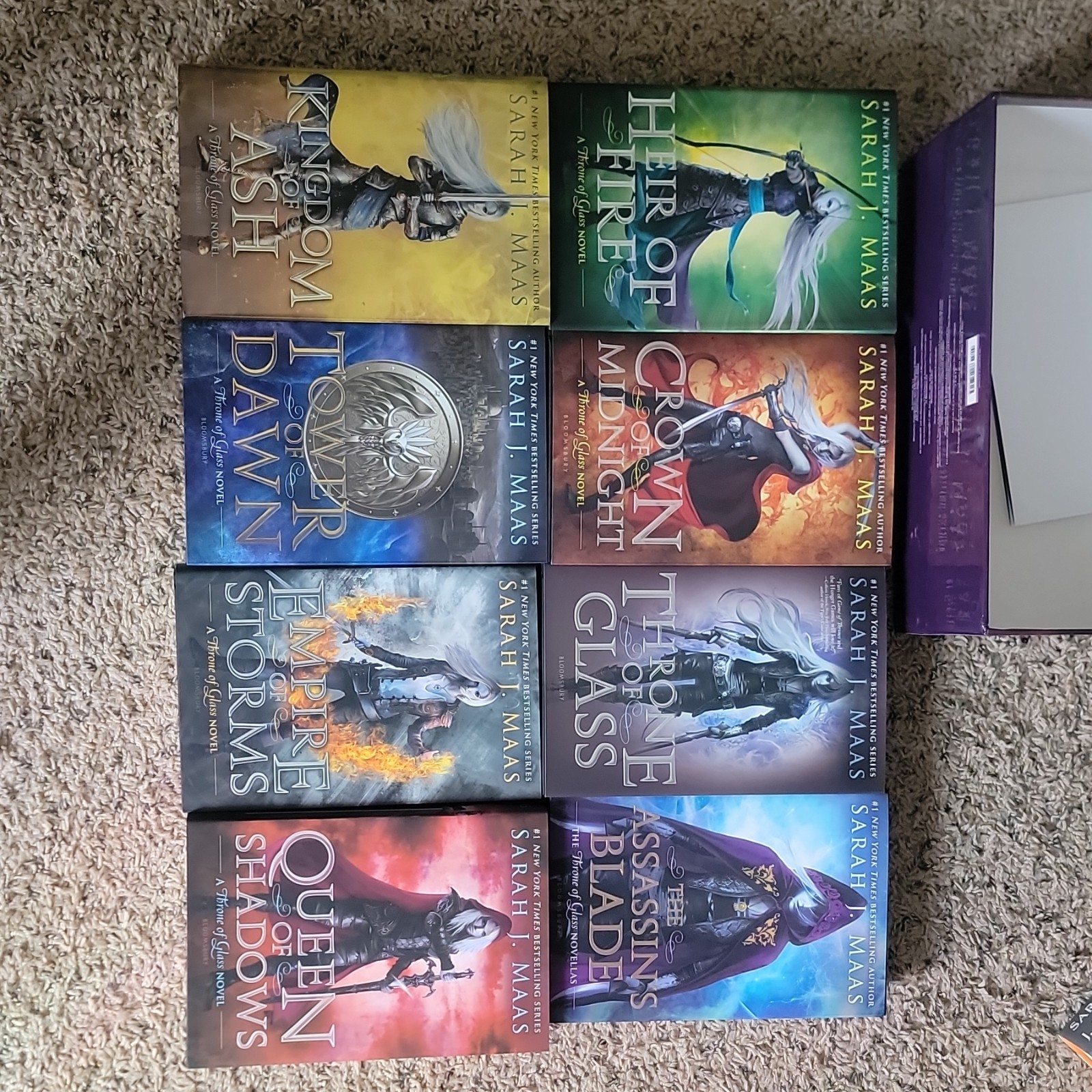 OOP Throne of Glass Set by Sarah J. Maas (2018, Hardcover) Original Cover