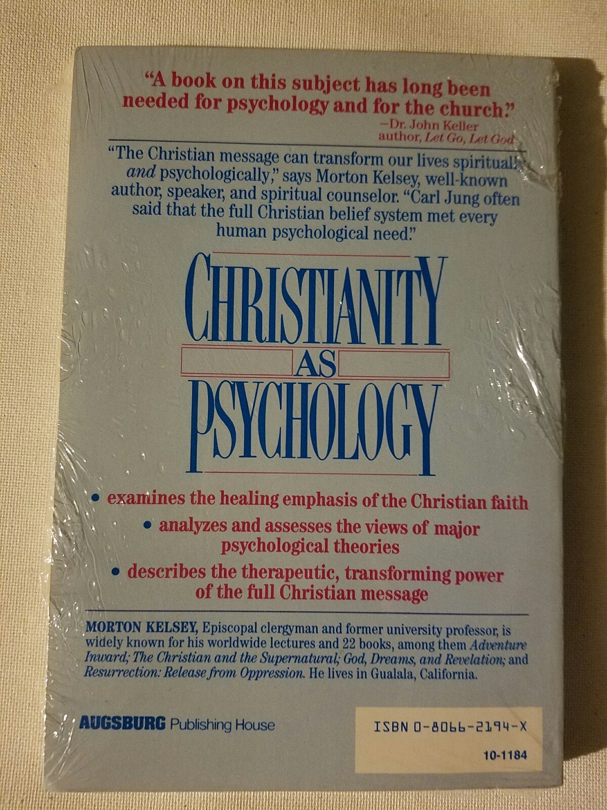 Christianity As Psychology: The Healing Power of the Christian Message VGC