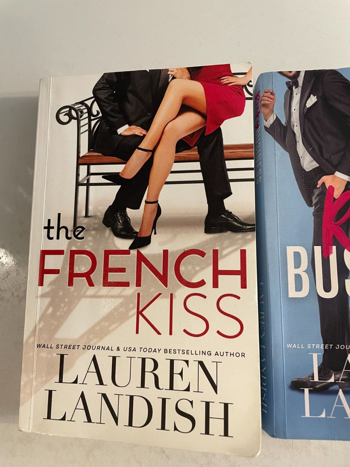 2 Lauren Landish Books French Kiss and Risky Business Stand A Lone Paper Back