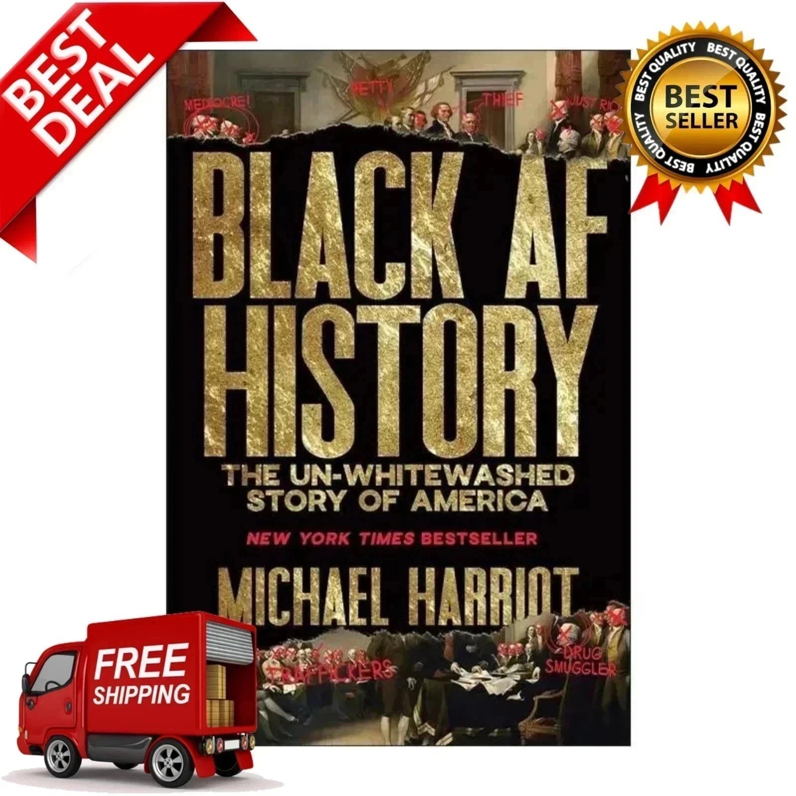 Black AF History The Un-Whitewashed Story of America Hardcover New free shipping