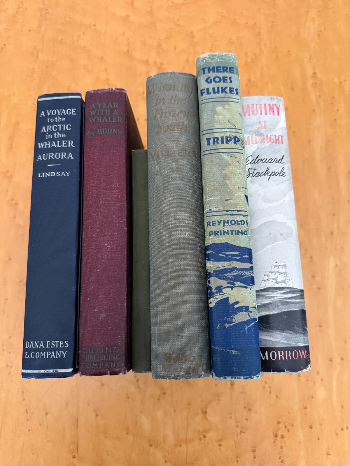 Six Whaling Adventures, Early 20th Century Books–All First Editions