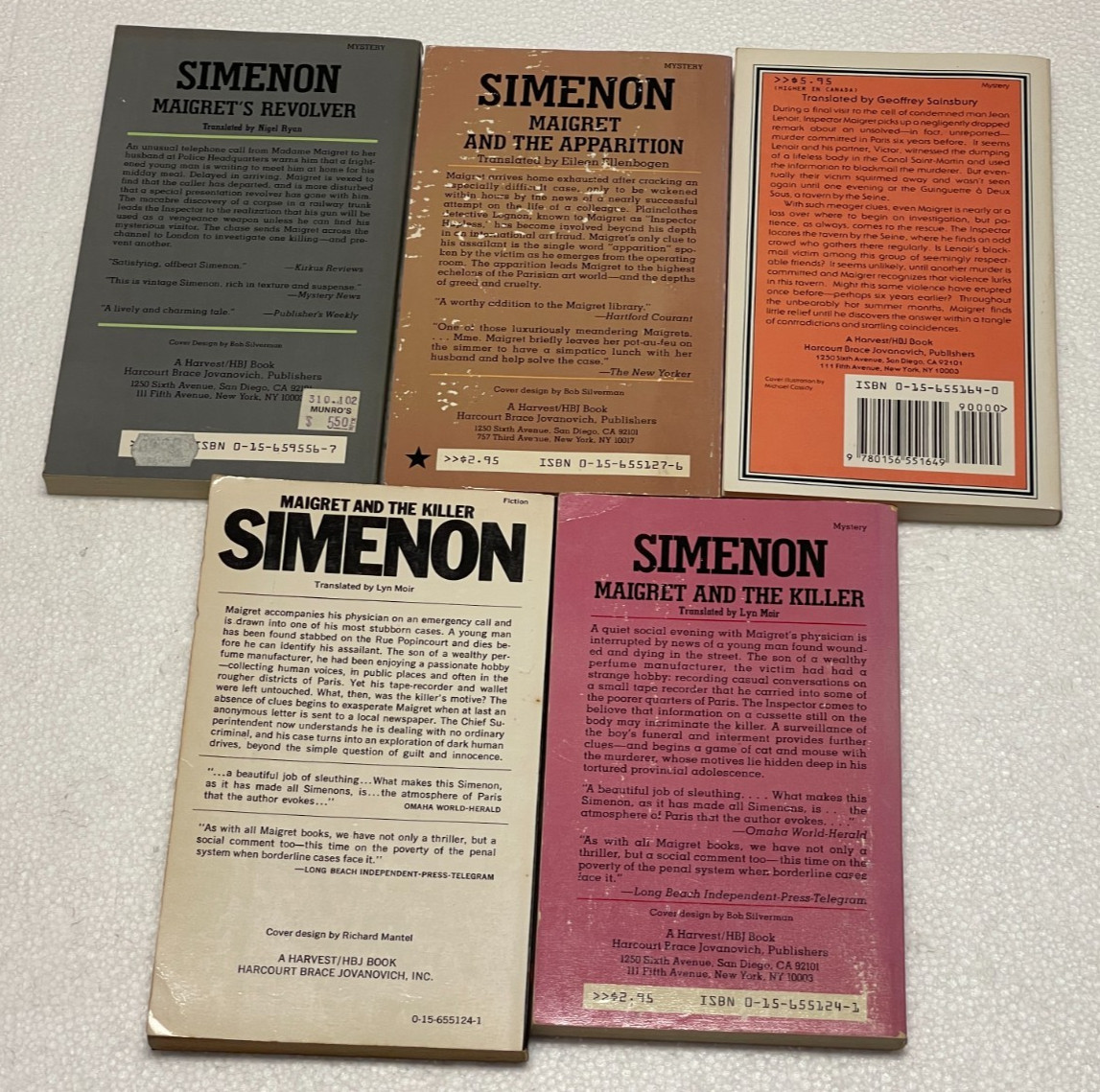 40 Georges Simenon Books Mostly Maigret with 8 in French / Paperback / 1 Dupe