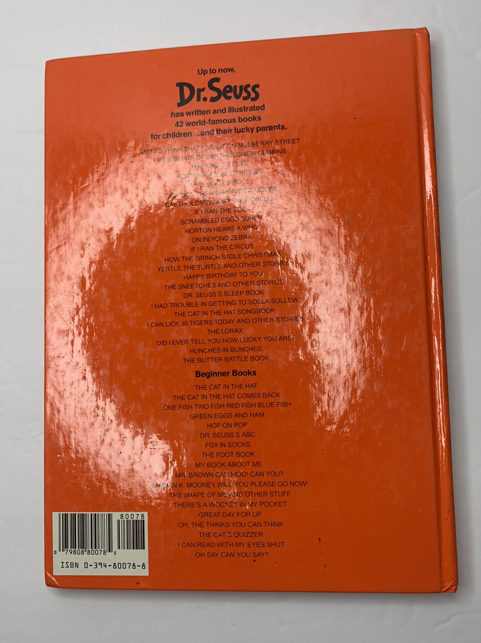 DR SEUSS 1982 HORTON HEARS A WHO HARDCOVER BOOK 11 X 8 INCHES