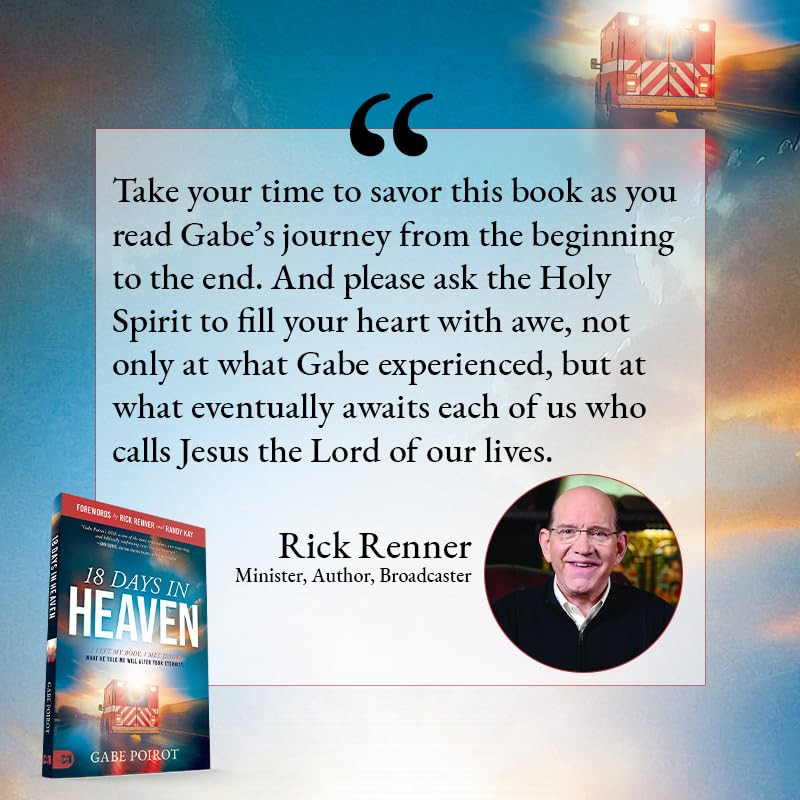 Near Death Experience Book 18 Days in Heaven Paperback True Story Faith Jesus