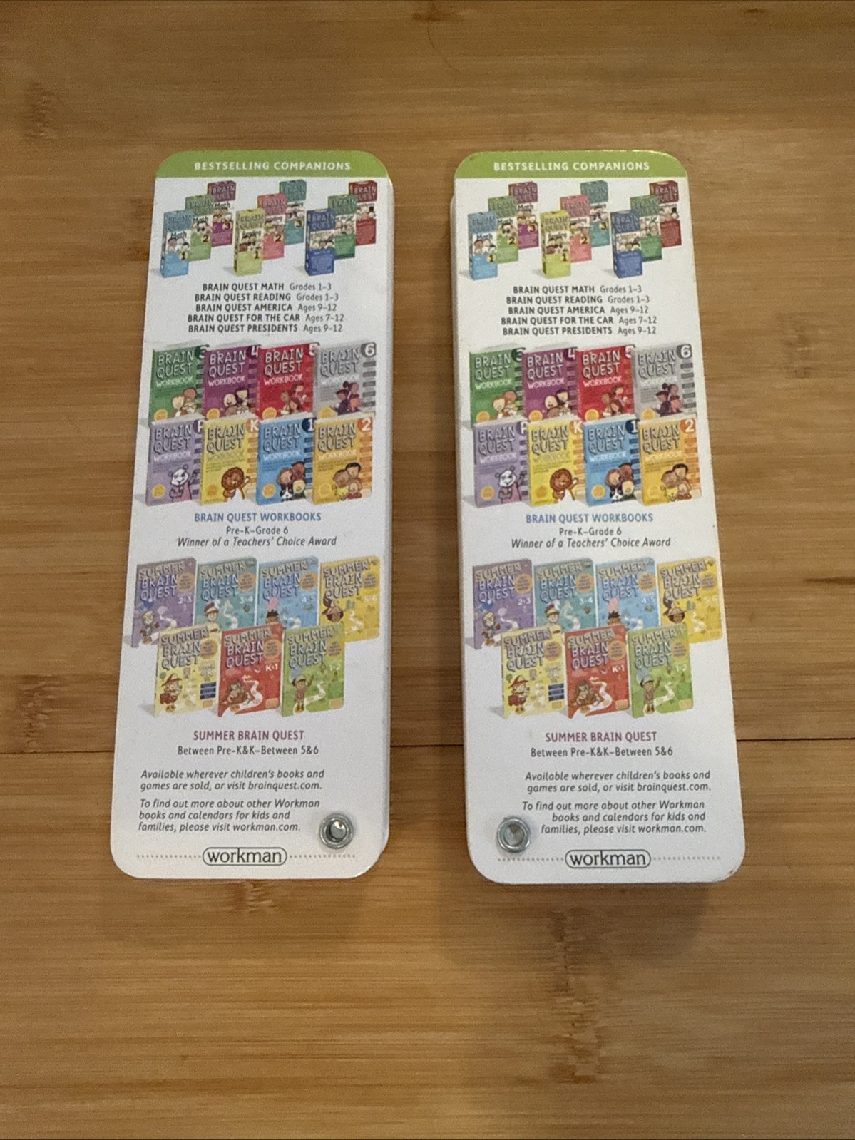 Brain Quest Ages 2-3 My First Deck 1 & 2 350 Questions To Build Skill 4th Ed.
