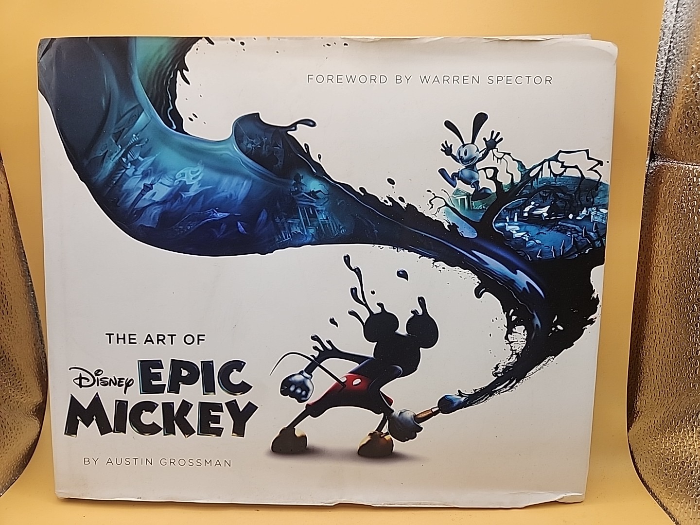 The Art of Epic Mickey by Austin Grossman (2011, Hardcover) W/DJ Bad Binding
