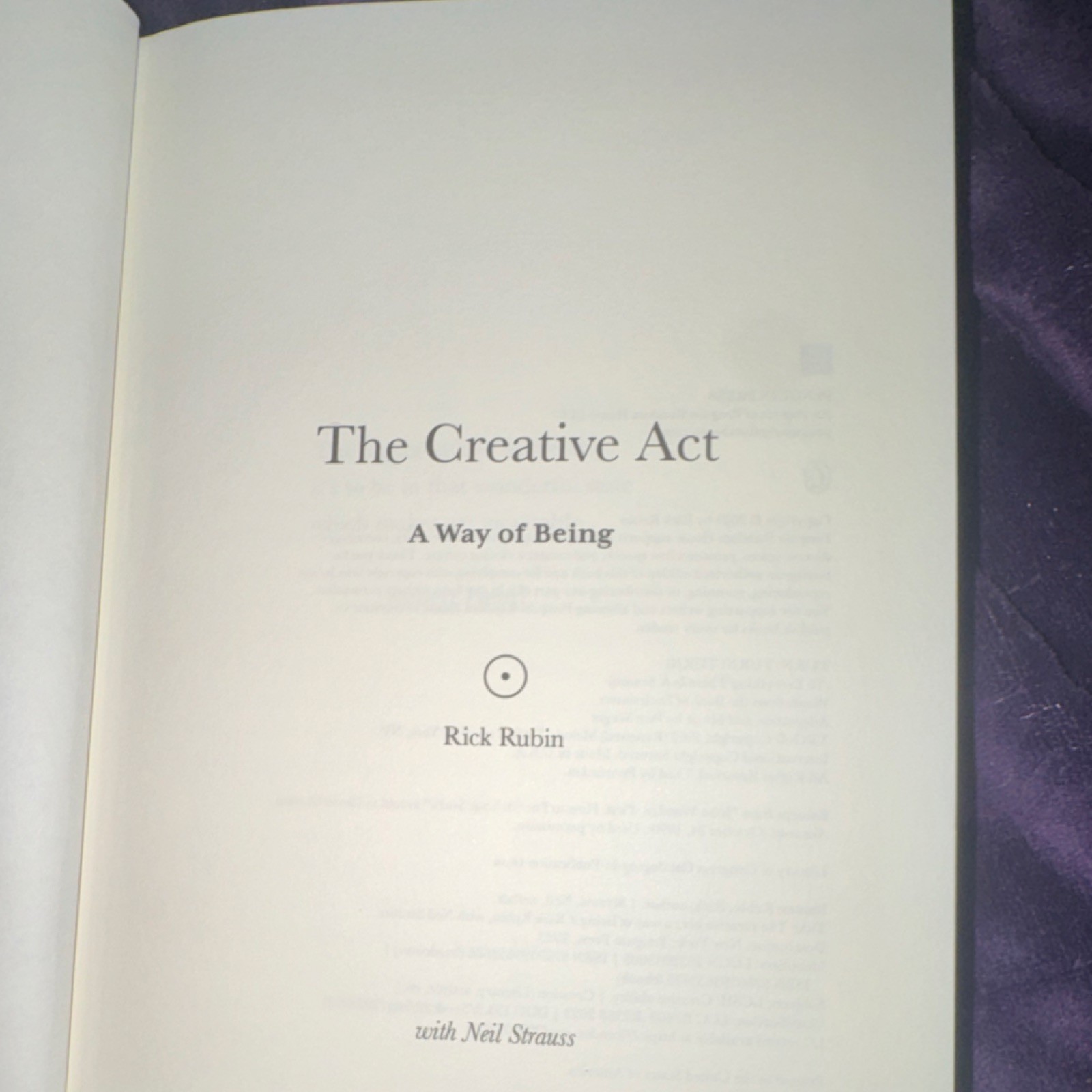 Rick Rubin – The Creative Act: A Way of Being (2023, Hardcover, Penguin Press)