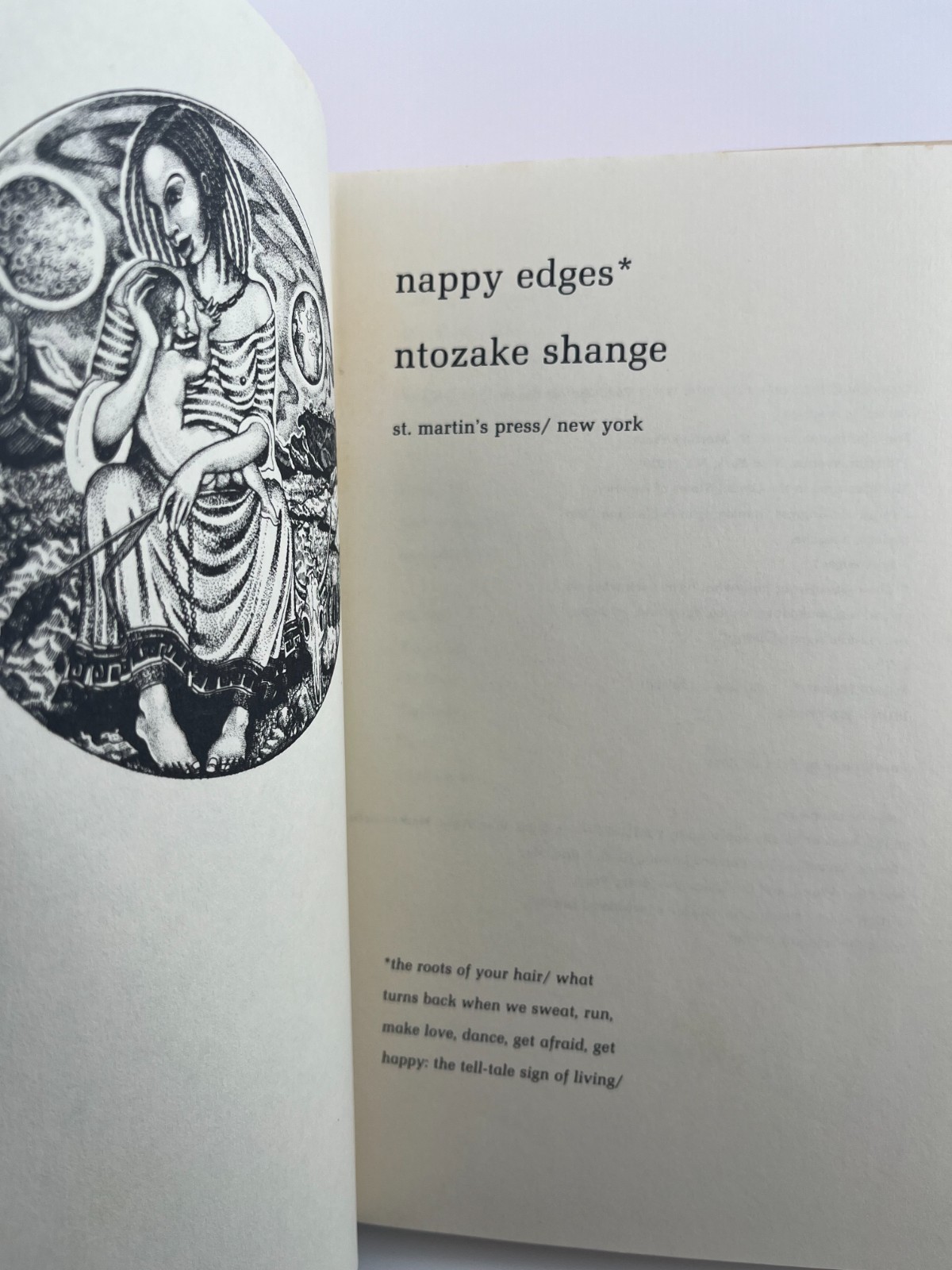 Ntozake Shange / Nappy Edges ~ Signed ~ 1st Edition ~ Black feminist poetry