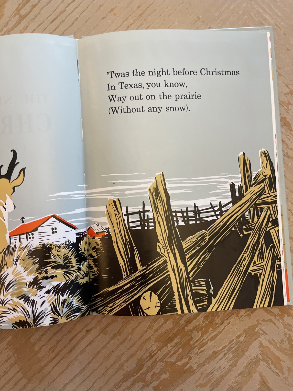 VTG 1992 The Night Before Christmas In Texas That Is Leon Harris Hardcover TX