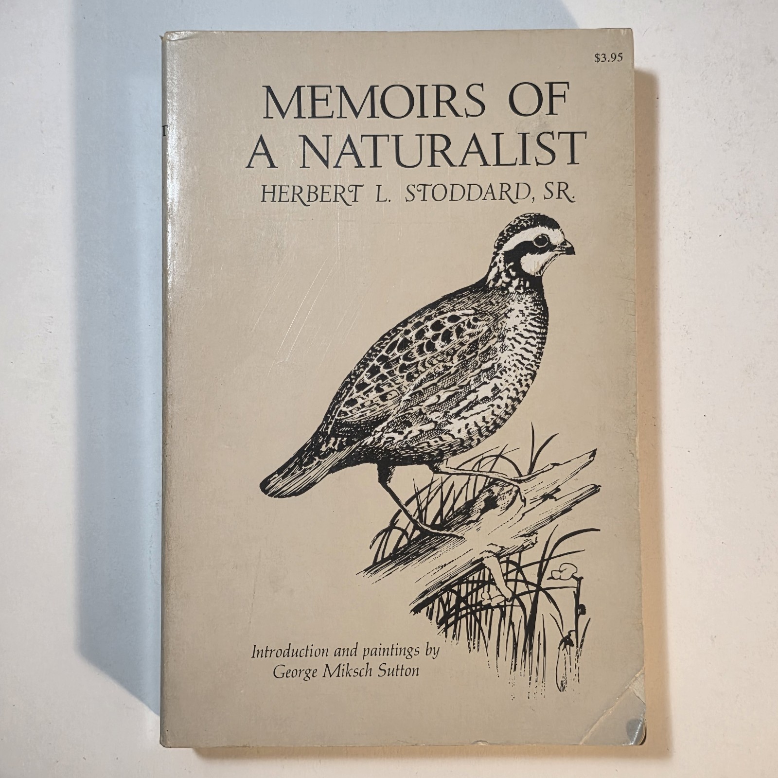 MEMOIRS OF A NATURALIST SOFTCOVER HERBERT L. STODDARD 1969 UNIV. OF OKLAHOMA