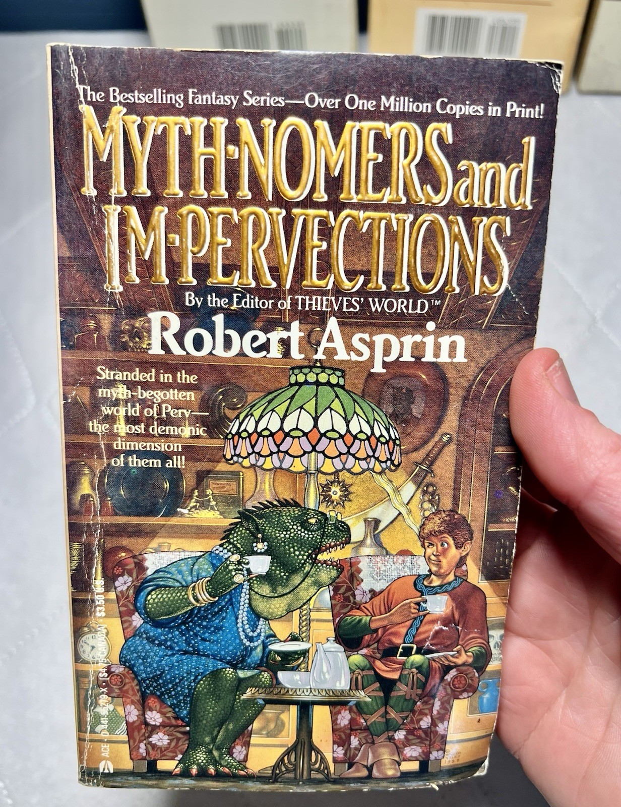 Robert Aspirin Books FIVE Myth Adventures Series Paperback 1980s Vintage