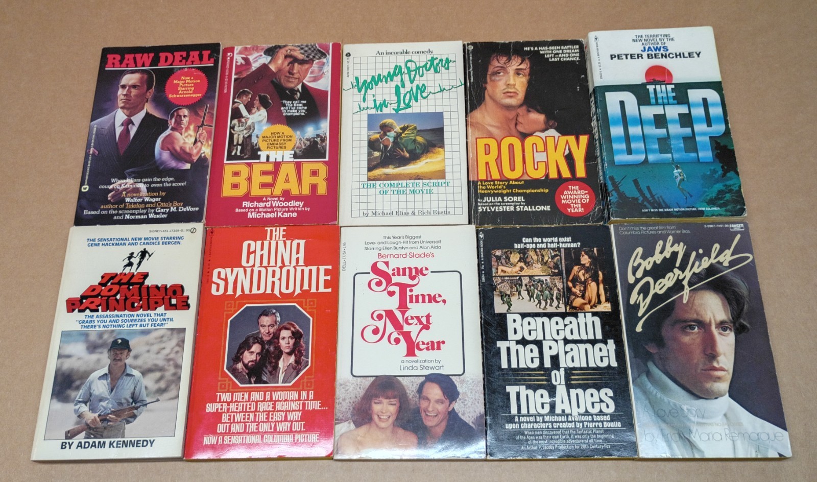 1970s 1980s Movie Tie-in Vintage Paperback Books LOT OF 19