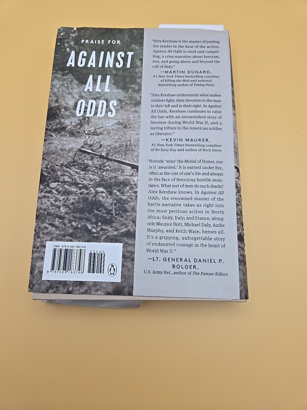 Against All Odds By Alex Kershaw Signed 1st Edition